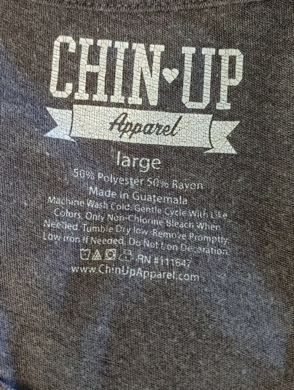 CHIN Up Apparel Wifi & Caffeine V-Neck Tee, Gray L - Picture 6 of 6